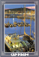 Delcampe - LE CAP D AGDE Coucher De Soleil Sur Le Port 9(scan Recto-verso) MA1007 - Agde