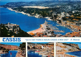 Delcampe - CASSIS Vue Generale La Calanque Le Port Miou Le Port La Plage Le Cap Canaille 26(scan Recto-verso) MA1034 - Cassis
