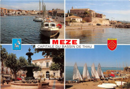 Delcampe - MEZE Le Port La Plage Et Chapelle Des Penitents 23(scan Recto-verso) MA1033 - Mèze