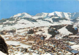 Delcampe - MEGEVE Alt 1113m Vuegenerale De La Station Dans Le Fond Panorama Sur La Chaine Du Mont Blanc 8(scan Recto-verso) MA1055 - Megève