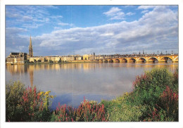 Delcampe - BORDEAUX La Facade De La Ville Et Le Pont De Pierre De 1821 12(scan Recto-verso) MA1042 - Bordeaux