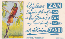 Delcampe - BUV-0196 French Advertising Blotter – ZAN / ZANBI – Birds – Crimson Topaz - Accumulators