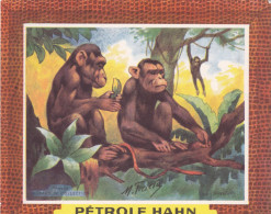 Delcampe - BUV-0169 French Advertising Blotter – Pétrole Hahn – Animal Series – Primates - Accumulators