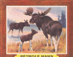 Delcampe - BUV-0167 French Advertising Blotter – Pétrole Hahn – Animal Series – Moose - Accumulators