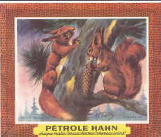Delcampe - BUV-0168 French Advertising Blotter – Pétrole Hahn – Animal Series – Squirrels - Accumulators