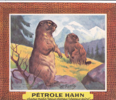 Delcampe - BUV-0157 French Advertising Blotter – Pétrole Hahn – Animal Series – Marmots - Accumulators
