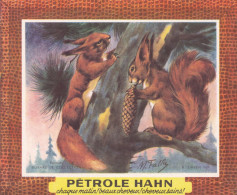 Delcampe - BUV-0161 French Advertising Blotter – Pétrole Hahn – Animal Series – Squirrels - Accumulators