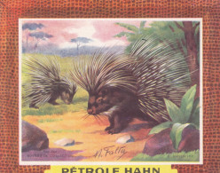 Delcampe - BUV-0131 French Advertising Blotter – Pétrole Hahn – Animal Series – Porcupines - Accumulators