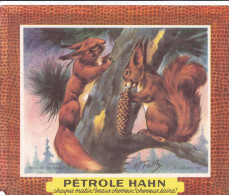 Delcampe - BUV-0130 French Advertising Blotter – Pétrole Hahn – Animal Series – Squirrels - Accumulators