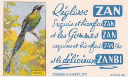 Delcampe - BUV-0011 French Advertising Blotter – ZAN / ZANBI – Birds – Motmot - Accumulators