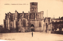 Delcampe - LODEVE Cathedrale St Fulcran XIIIe S 6(scan Recto-verso) MA1094 - Lodeve