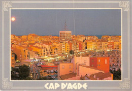 Delcampe - LE CAP D AGDE Ambiance Nocturne Sur Les Quais 21(scan Recto-verso) MA1085 - Agde