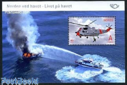 Delcampe - Norway 2012 Norden S/s, Mint NH, History - Transport - Europa Hang-on Issues - Fire Fighters & Prevention - Helicopter.. - Ungebraucht