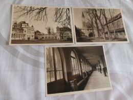 Delcampe - LOT DE 3 CARTES  VERNEUIL SUR SEINE..."NOTRE-DAME DES OISEAUX"..CLOITRE...CHAPELLE..VUE GENERALE ET GALERIE DES GLACES - Verneuil Sur Seine