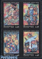 Delcampe - Tajikistan 2002 Oriental Bazaar 4v [+], Mint NH, Health - Various - Food & Drink - Street Life - Ernährung