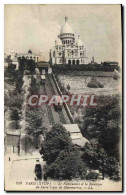 Delcampe - CPA Paris (XVIIIe) Le Funiculaire Et La Basilique Du Sacre Coeur De Montmartre - Sacré-Coeur