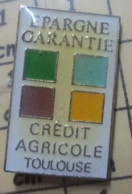 Delcampe - Pin513i   BANQUES CREDIT AGRICOLE TOULOUSE EPARGNE GARANTIE On Dit ça ..... - Bancos