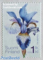 Delcampe - Finland 2016 Siberian Iris 1v S-a, Mint NH, Nature - Flowers & Plants - Neufs