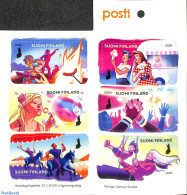 Delcampe - Finland 2020 Colours Of Friendship 6v S-a In Booklet, Mint NH, Nature - Performance Art - Various - Horses - Music - S.. - Neufs