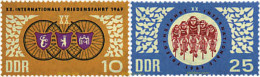 Delcampe - 64520 MNH ALEMANIA DEMOCRATICA 1967 20 CARRERA CICLISTA INTERNACIONAL DE LA PAZ VARSOVIA-BERLIN-PRAGA - Cyclisme