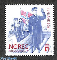 Delcampe - Norway 2020 75 Years Peace 1v, Mint NH, History - Transport - Kings & Queens (Royalty) - World War II - Ships And Boats - Ungebraucht