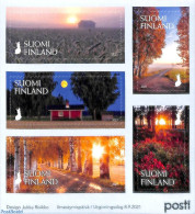Delcampe - Finland 2021 Autumn 5v M/s S-a, Mint NH, Nature - Trees & Forests - Neufs