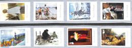 Delcampe - Finland 2021 Classic Paintings 8v S-a, Mint NH, Nature - Poultry - Art - Paintings - Neufs