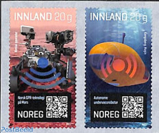 Delcampe - Norway 2021 Research & Innovation 2v S-a, Mint NH, Science - Transport - Inventors - Space Exploration - Neufs