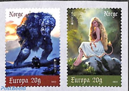 Delcampe - Norway 2022 Europa, Myths & Legends 2v S-a, Mint NH, History - Europa (cept) - Art - Fairytales - Neufs