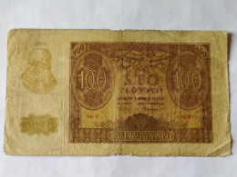 Delcampe - Poland 100  Zlotych 1940 - Polonia