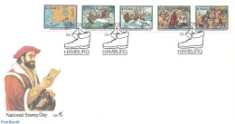 Delcampe - Ciskei 1991 Stamp Day Strip On FDC, First Day Cover, History - Transport - Various - Explorers - Ships And Boats - Maps - Explorateurs