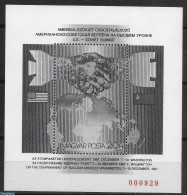 Delcampe - Hungary 1987 Treaty S/s, Blackprint With Red Number., Mint NH - Ungebraucht