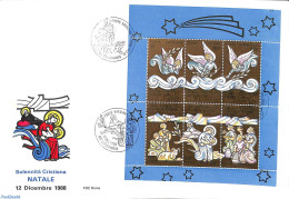 Delcampe - Vatican 1988 Christmas 6v, First Day Cover, Religion - Christmas - Lettres & Documents