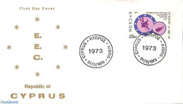 Delcampe - Cyprus 1973 Stamp Out Of Set, First Day Cover, History - Various - Europa Hang-on Issues - Maps - Lettres & Documents