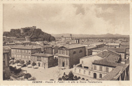 Delcampe - Forlì  -   Cesena    -  Piazza E. Fabbri E Rocca Malatestiana   -  F.  Piccolo  -  Non Viaggiata  -  Buona Conserv. - Cesena