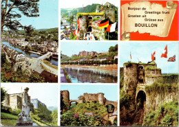 Delcampe - Bouillon - "Greetings From BOUILLON" - Meerzichtenkaart Met Kasteel En Semoisvallei - Bouillon