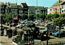 Delcampe - Bastogne - "Place Mac Auliffe Et Tank" - Plaats Mac Auliffe Met Tank - Bastogne