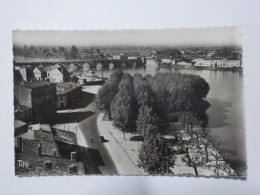 Delcampe - LIBOURNE  Allées Souchet   Le Pont De Bordeaux - Libourne