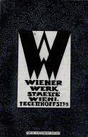 Delcampe - WIENER WERKSTAETTE - Werbekarte V. DAGOBERT PECHE Mit Zudruck -Zur MESSE In LEIPZIG- O 1920 I-II - Wiener Werkstätten