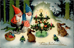 Delcampe - BAUMGARTEN Fitz - WEIHNACHTEN Mit Zwerge MB 3220 I Lutin - Sonstige & Ohne Zuordnung