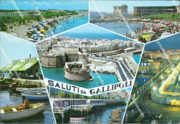 Delcampe - U680 Cartolina Saluti Da Gallipoli Provincia Di Lecce - Lecce