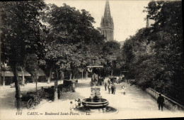 Delcampe - CPA Caen Boulevard Saint Pierre - Caen