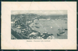 Delcampe - Ancona Città PIEGATA Cartolina KVM0256 - Ancona