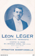 Delcampe - LEON LEGER ATHLETE MODERNE CHAMPION DU MONDE DE L EXTENSEUR DORSAL 1902 - Gymnastik