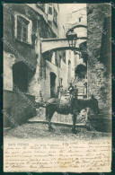 Delcampe - Imperia Sanremo Via Della Prudenza Asino Cartolina MT3484 - Imperia