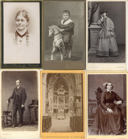 Delcampe - CDV Und Kabinettfotos Lot Mit Ca. 180 Stück Dabei Auch Topo, Teils Im Album - Autres & Non Classés
