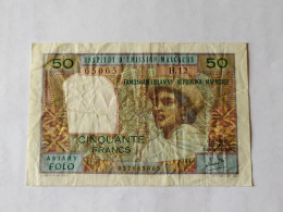 Delcampe - Malagasy Madagascar  50 Francs 1969 - Madagascar