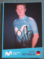 Delcampe - Autographe Jasha Sutterlin Movistar - Radsport