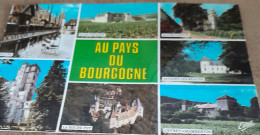 Delcampe - CPA CPSM REGION  BOURGOGNE  AU PAYS DU BOURGOGNE  DIVERS VUES ECRITE - Bourgogne