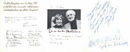 Delcampe - Autograph/Autogramme Lot Mit 78 Losen Blättern Aus Dem Gästebuch Des Hotel Kurfürst In Neustadt A. D. Weinstraße Mit Meh - Andere & Zonder Classificatie